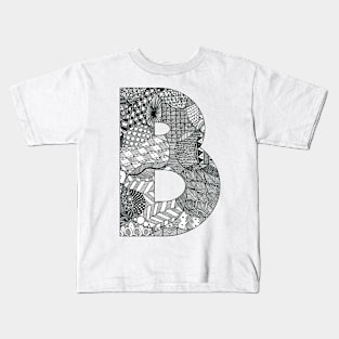 Zentangle B Kids T-Shirt